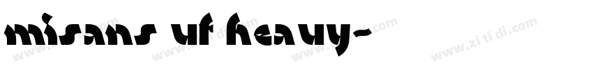 misans vf heavy字体转换